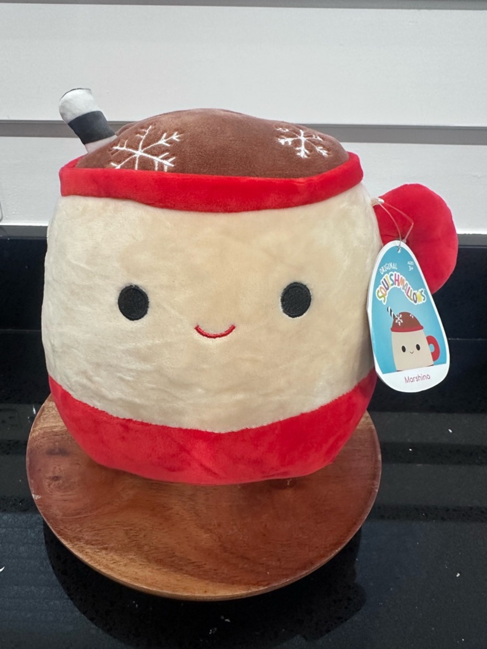 Squishmallows 8" Marshina the Hot Cocoa Christmas Plush Mug Snowflake 2021 NWT